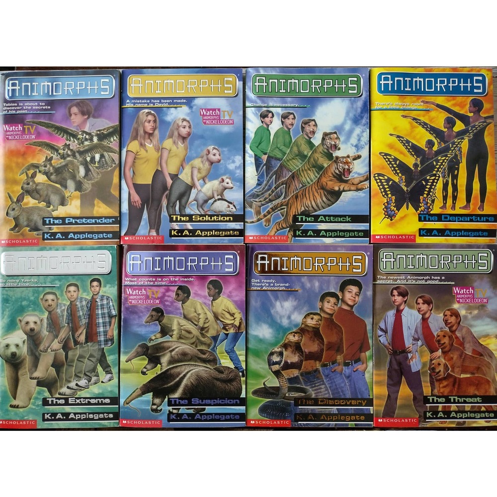 Animorphs by K.A. Applegate SoftCover #19-26! 8 Books! Good Condition. 1998-1999
